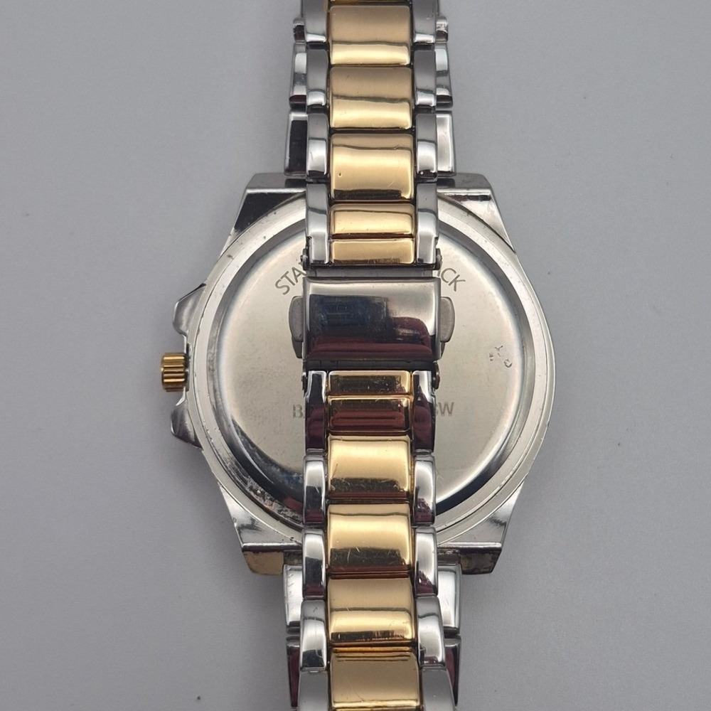 Unbranded Diver Watch Mens OS Blue Gold NWOT GMT Style 8114A - Picture 2 of 3
